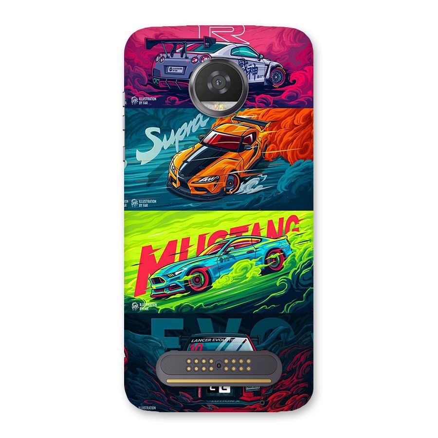 Super Racing Car Back Case for Moto Z2 Play