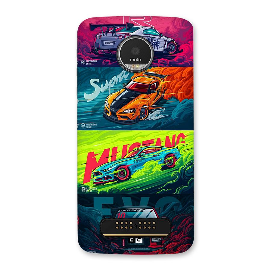 Super Racing Car Back Case for Moto Z Play
