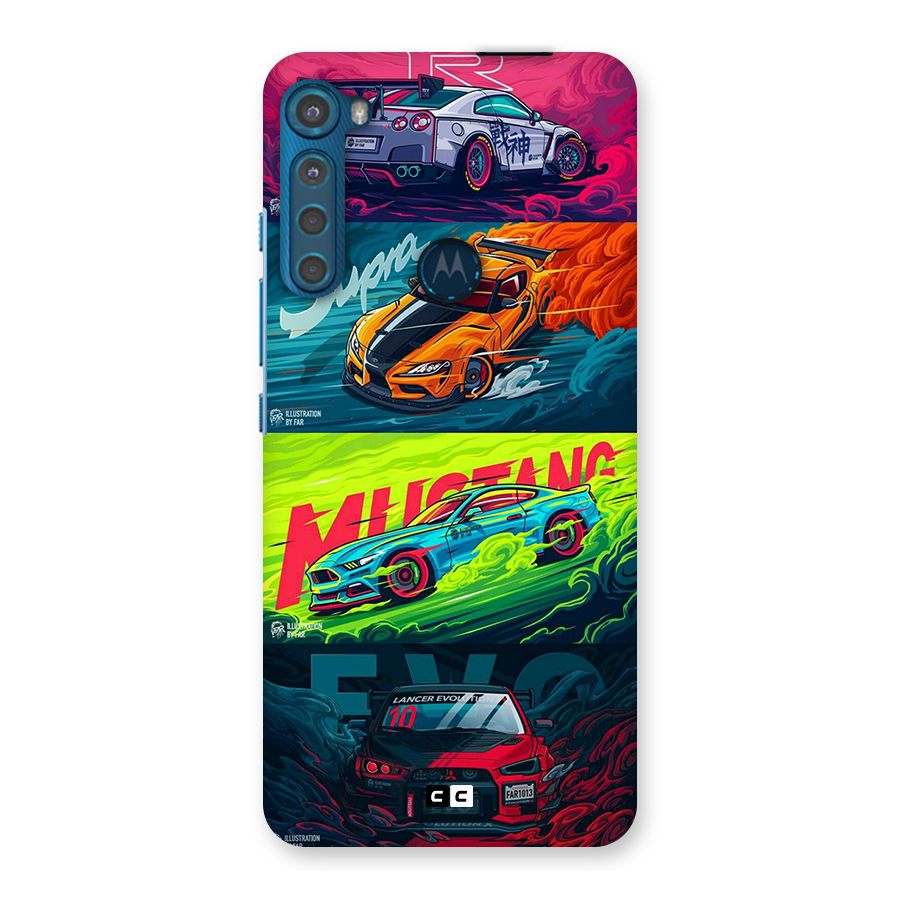 Super Racing Car Back Case for Motorola One Fusion Plus