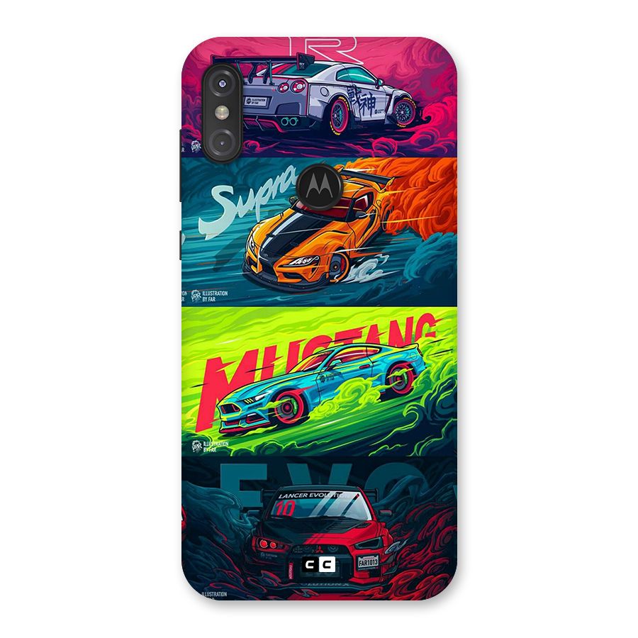 Super Racing Car Back Case for Motorola One Power