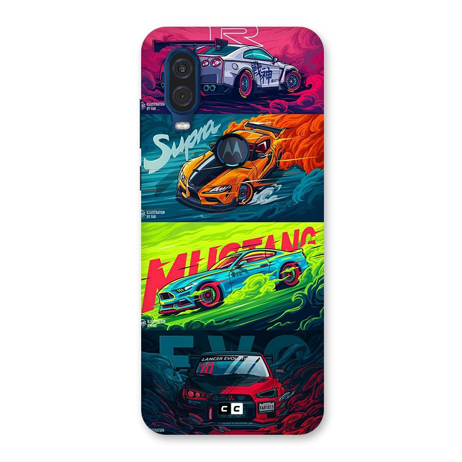 Super Racing Car Back Case for Motorola One Vision