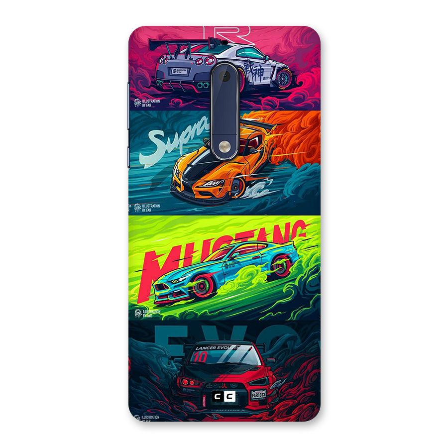 Super Racing Car Back Case for Nokia 5