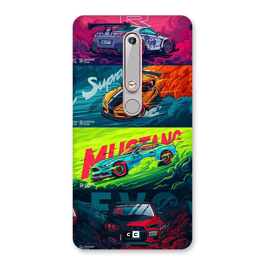 Super Racing Car Back Case for Nokia 6.1