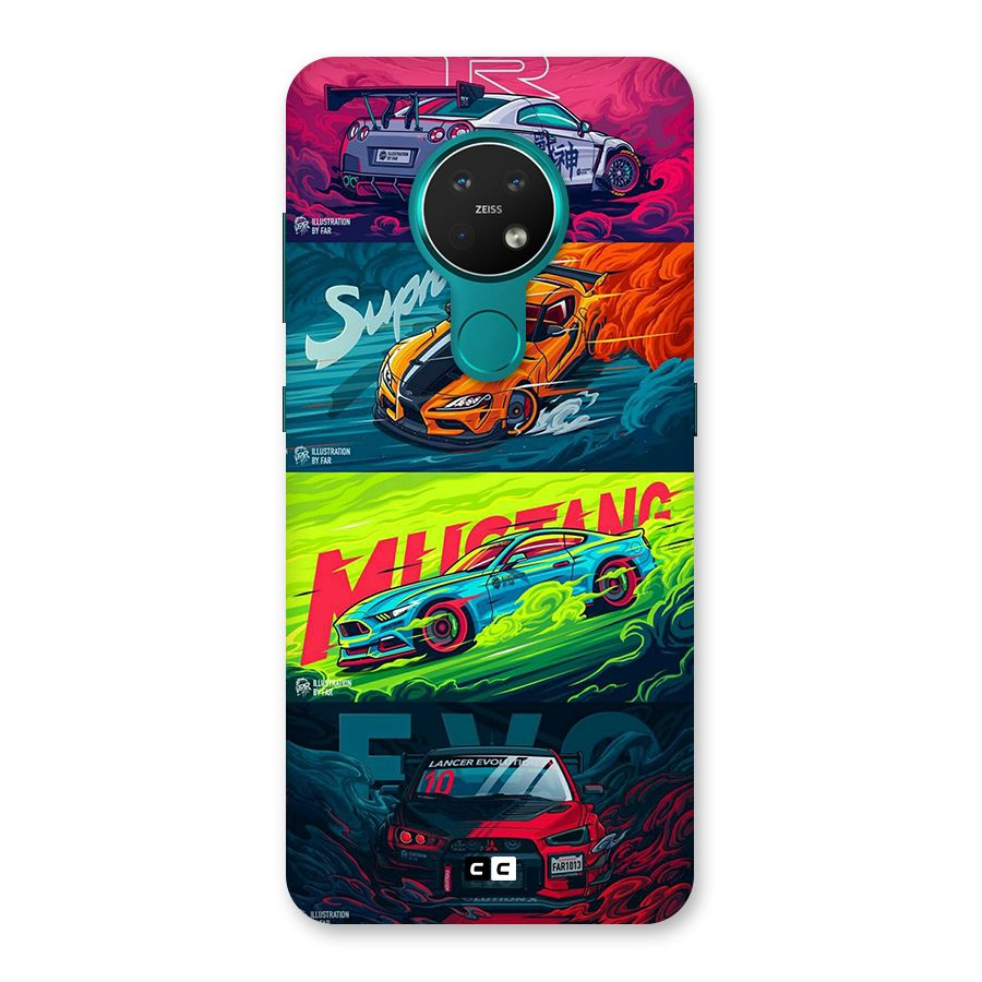 Super Racing Car Back Case for Nokia 7.2