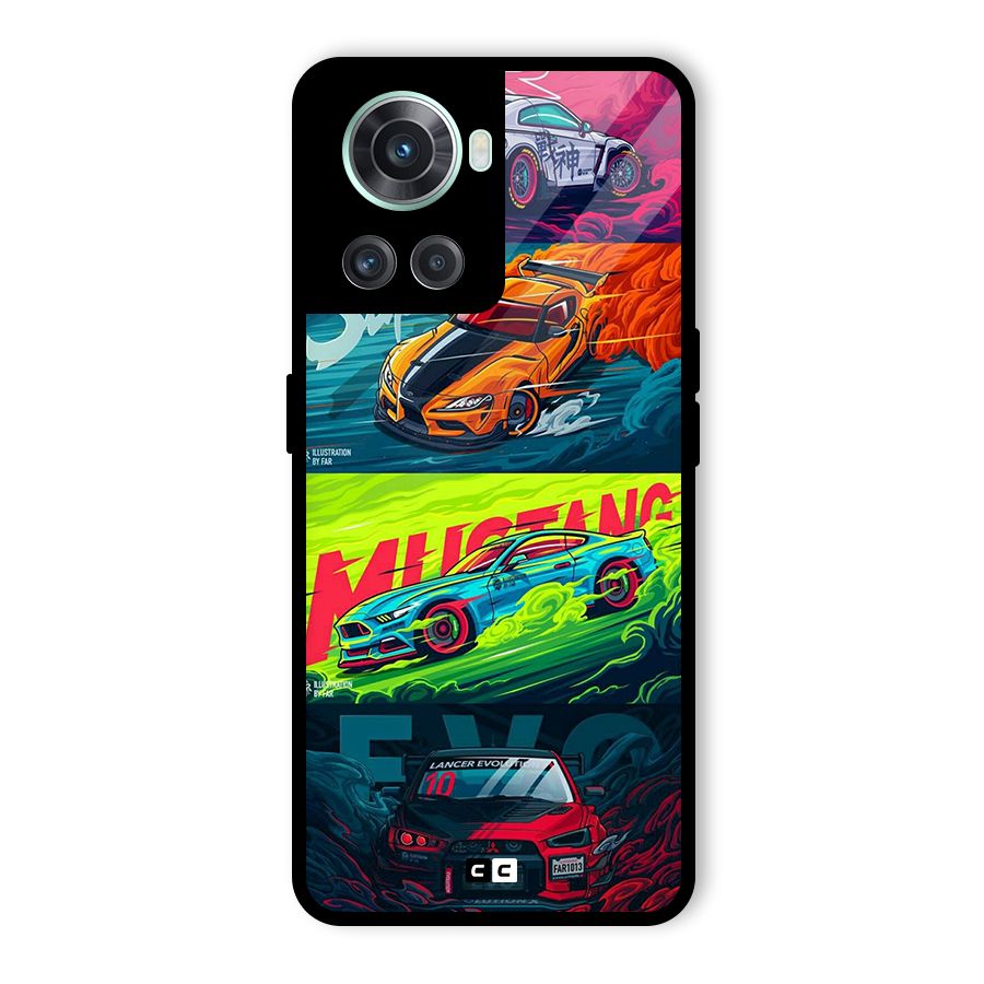 Super Racing Car Glass Back Case for OnePlus 10R
