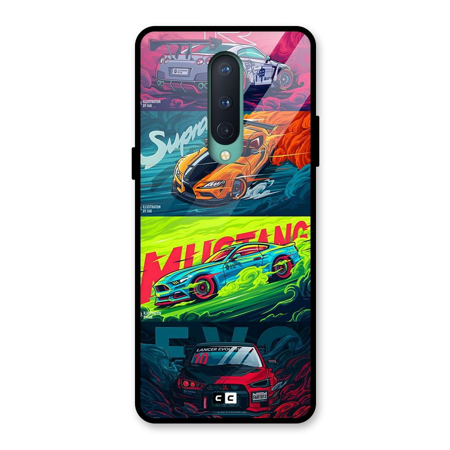 Super Racing Car Glass Back Case for OnePlus 8