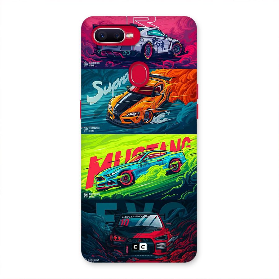 Super Racing Car Back Case for Oppo F9 Pro