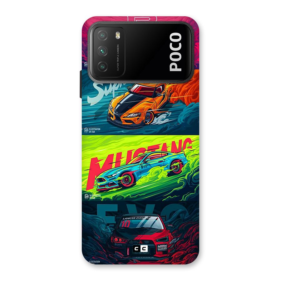Super Racing Car Back Case for Poco M3