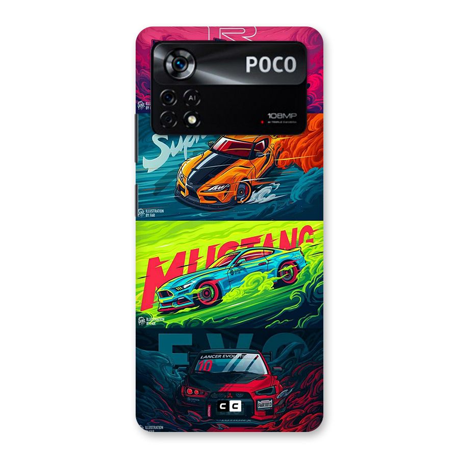 Super Racing Car Back Case for Poco X4 Pro 5G