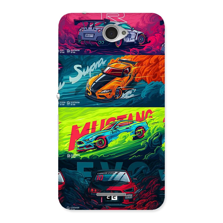 Super Racing Car Back Case for Xperia E4