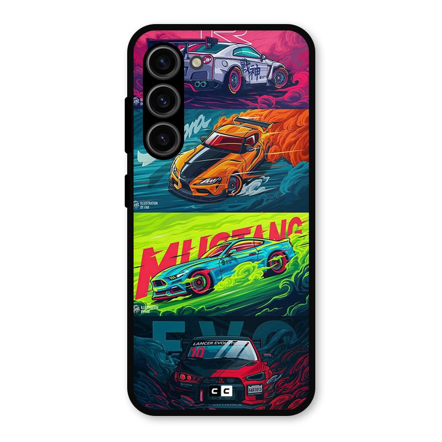 Super Racing Car Metal Back Case for Galaxy S23