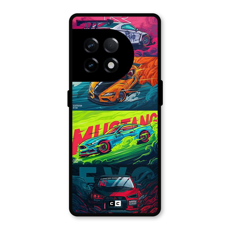 Super Racing Car Metal Back Case for OnePlus 11R