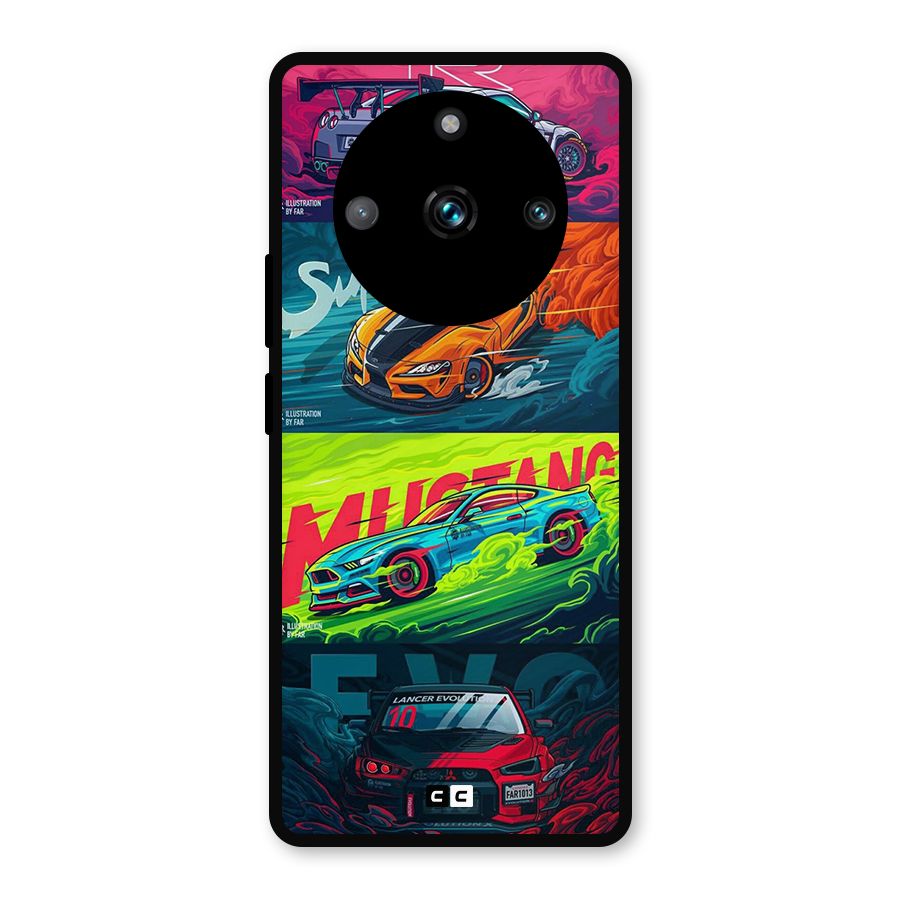 Super Racing Car Metal Back Case for Realme Narzo 60 Pro