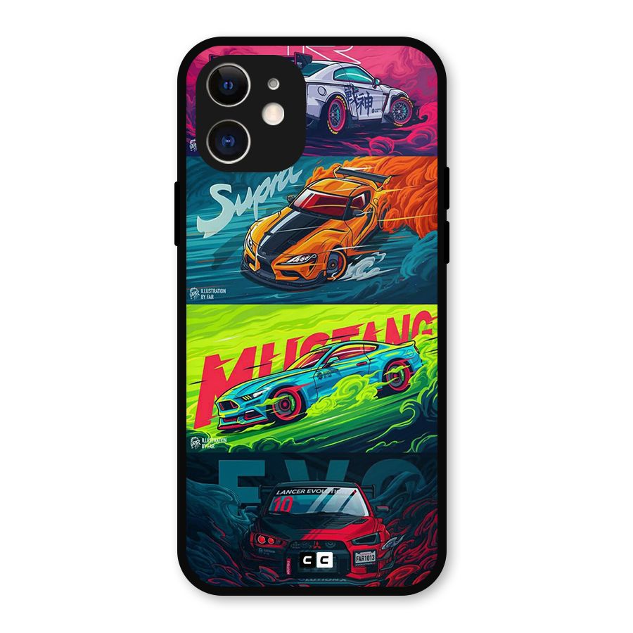 Super Racing Car Metal Back Case for iPhone 12