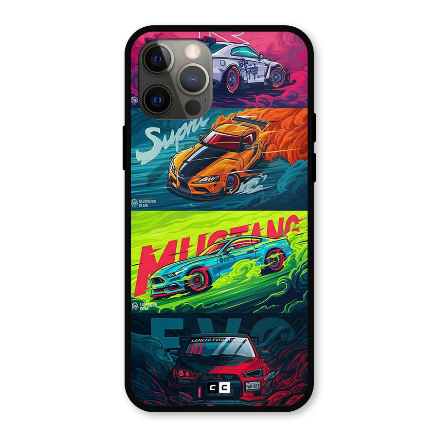 Super Racing Car Metal Back Case for iPhone 12 Pro