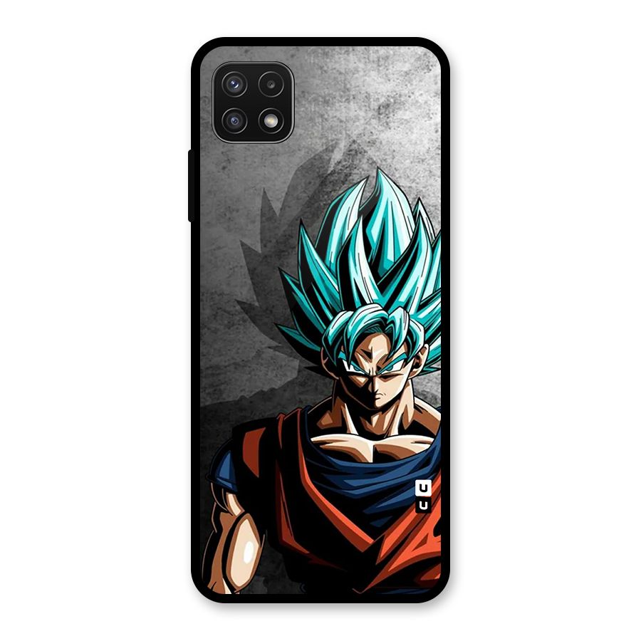 Super Saiyan Art Glass Back Case for Galaxy A22 5G