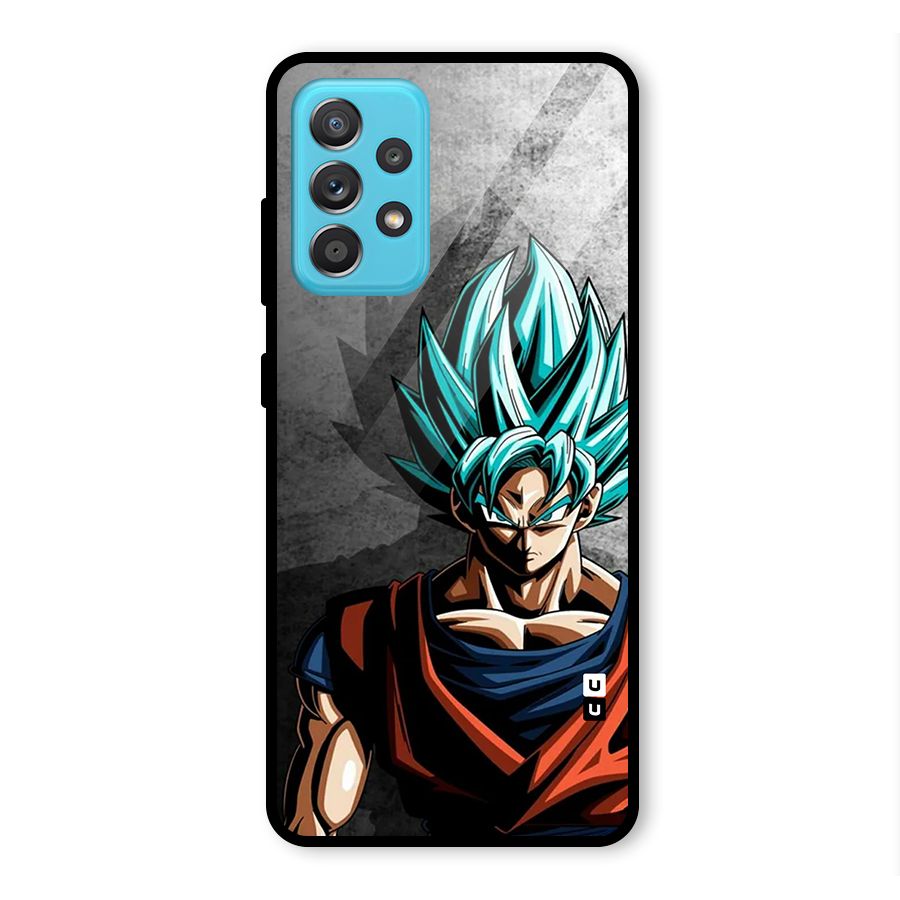 Super Saiyan Art Glass Back Case for Galaxy A52