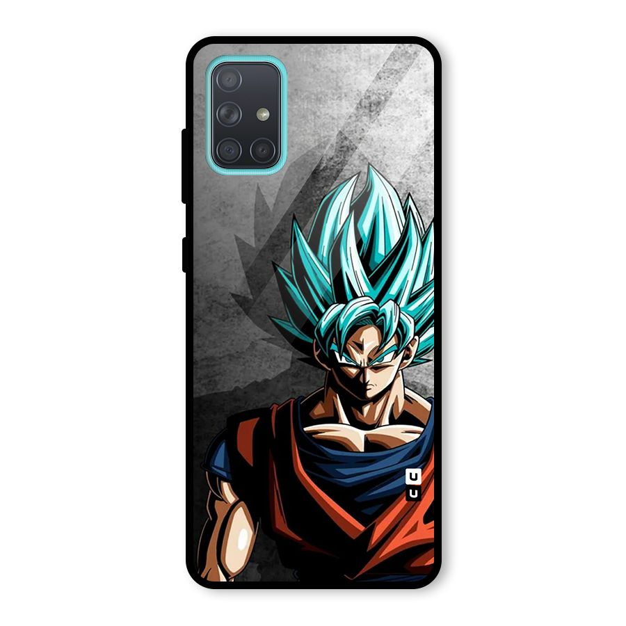 Super Saiyan Art Glass Back Case for Galaxy A71