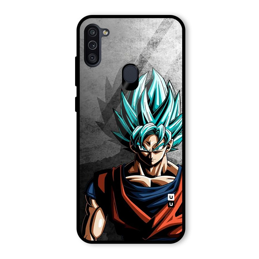 Super Saiyan Art Glass Back Case for Galaxy M11