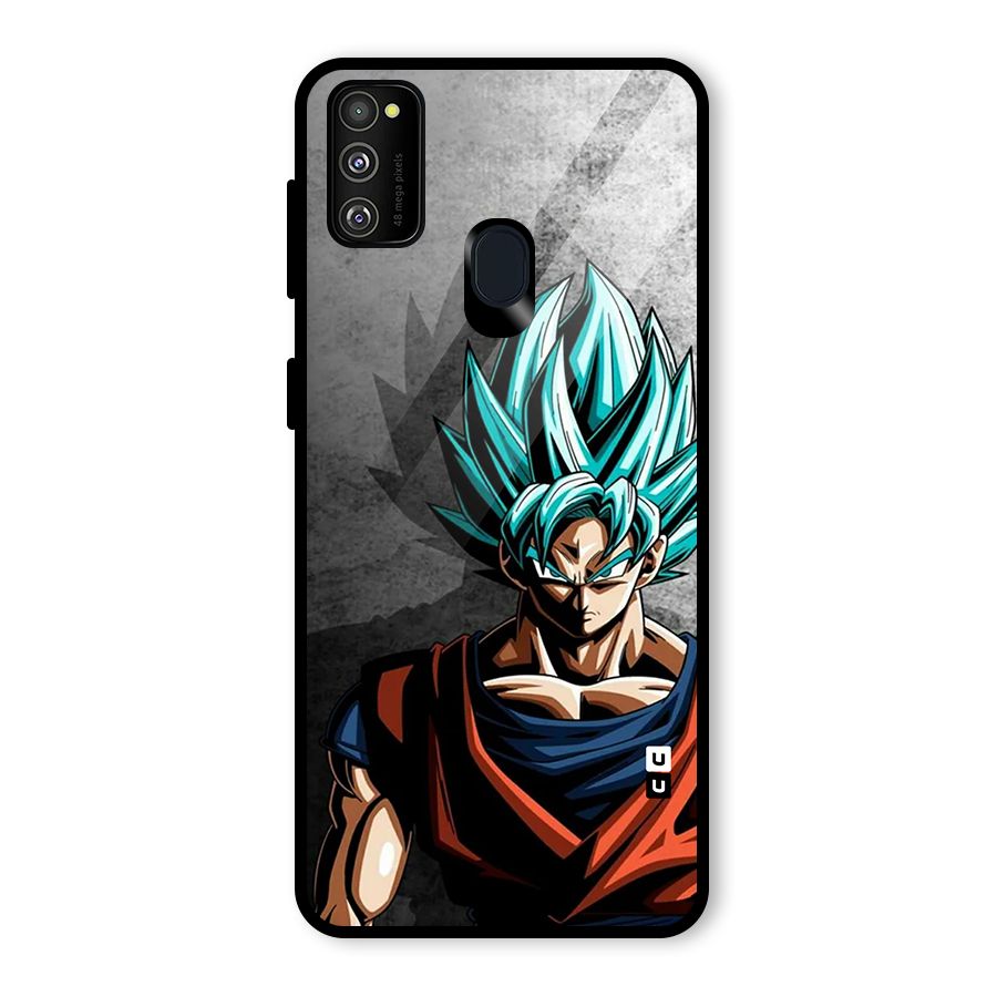 Super Saiyan Art Glass Back Case for Galaxy M30s