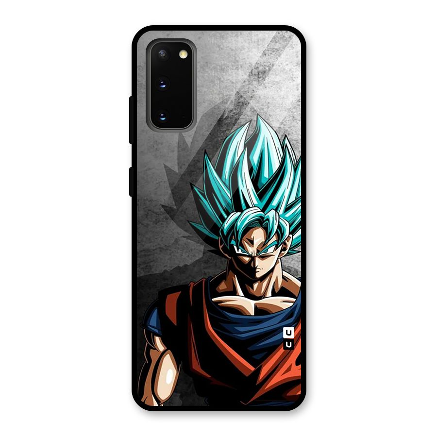 Super Saiyan Art Glass Back Case for Galaxy S20