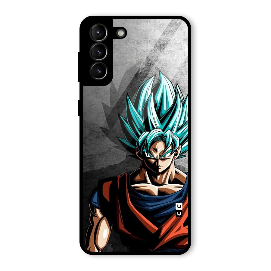 Super Saiyan Art Glass Back Case for Galaxy S21 Plus