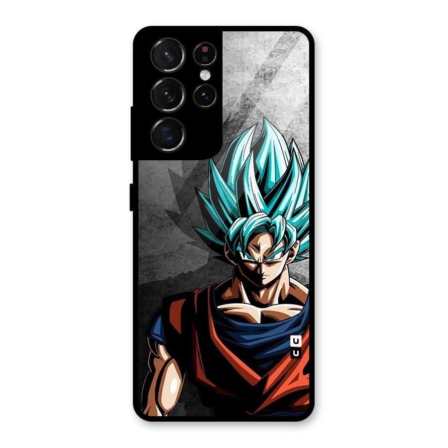 Super Saiyan Art Glass Back Case for Galaxy S21 Ultra 5G