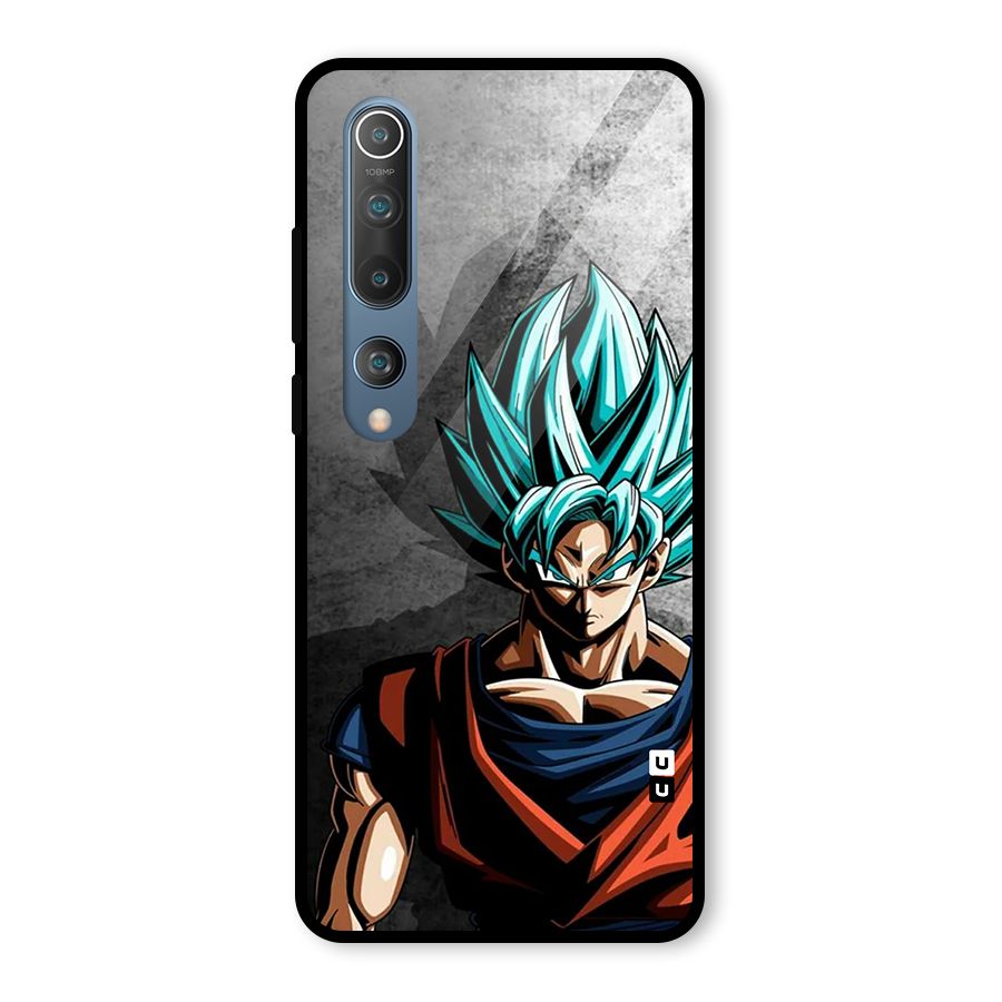 Super Saiyan Art Glass Back Case for Mi 10