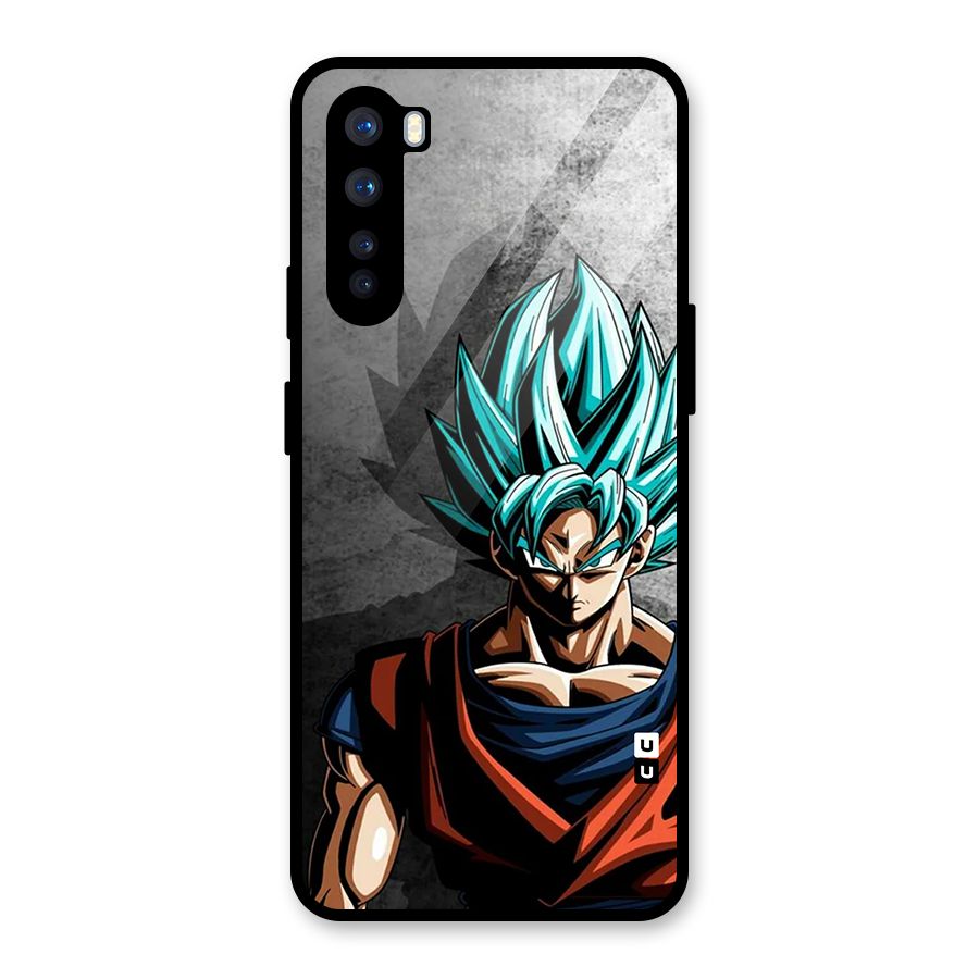 Super Saiyan Art Glass Back Case for OnePlus Nord