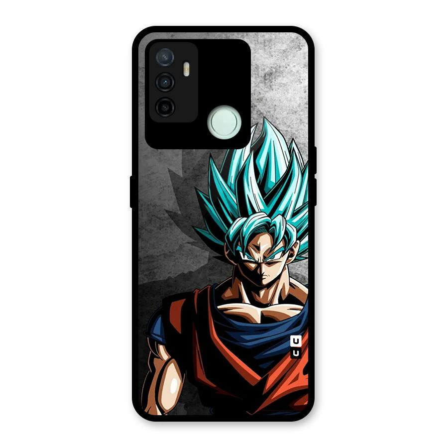 Super Saiyan Art Glass Back Case for Oppo A53