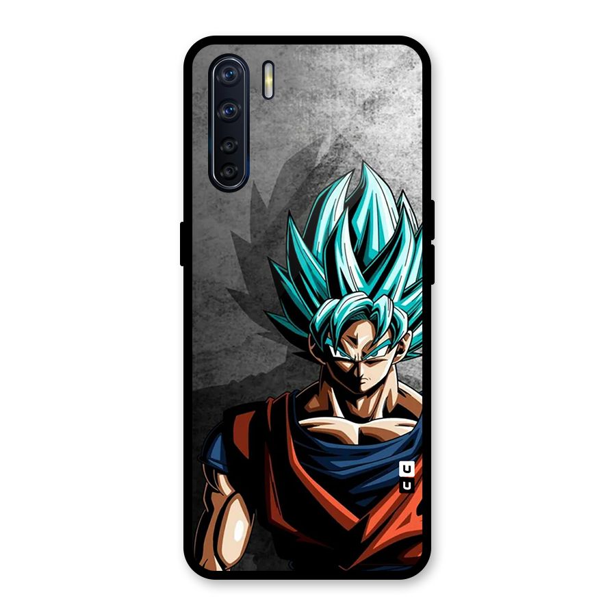 Super Saiyan Art Glass Back Case for Oppo F15