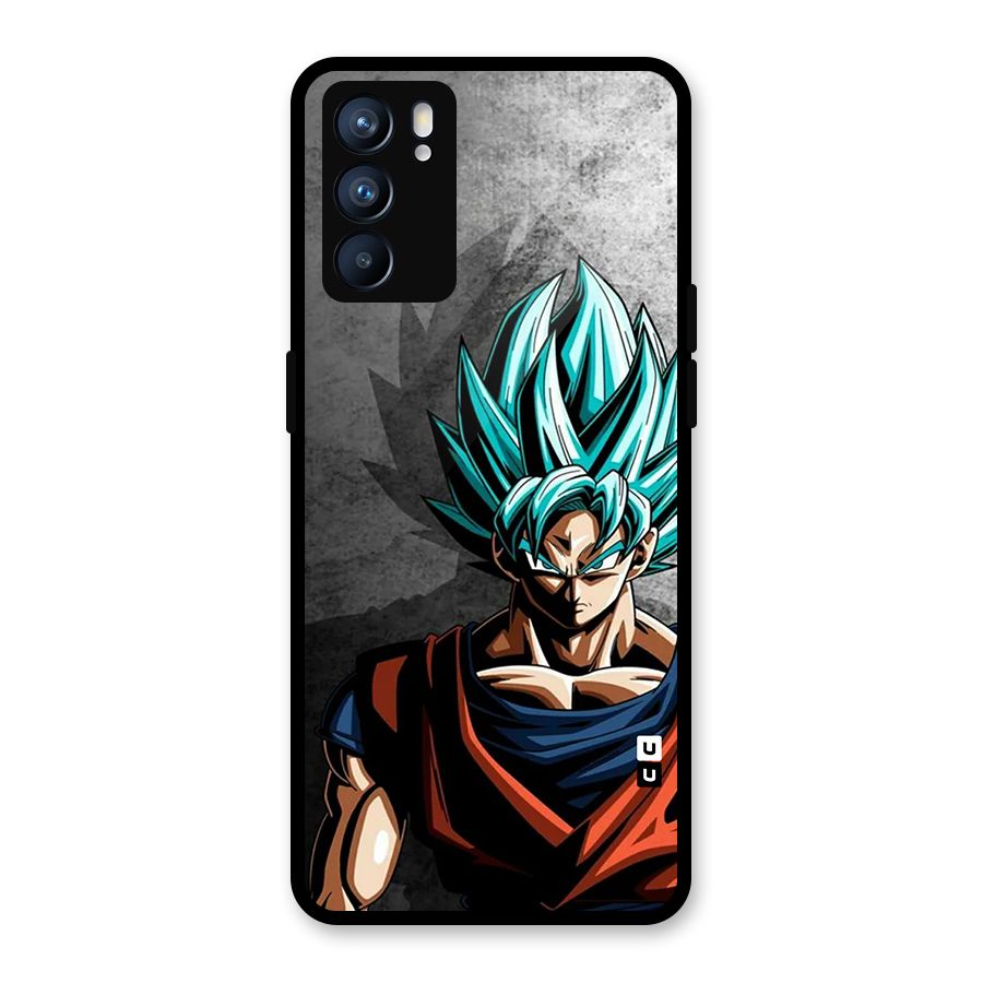 Super Saiyan Art Glass Back Case for Oppo Reno6 5G
