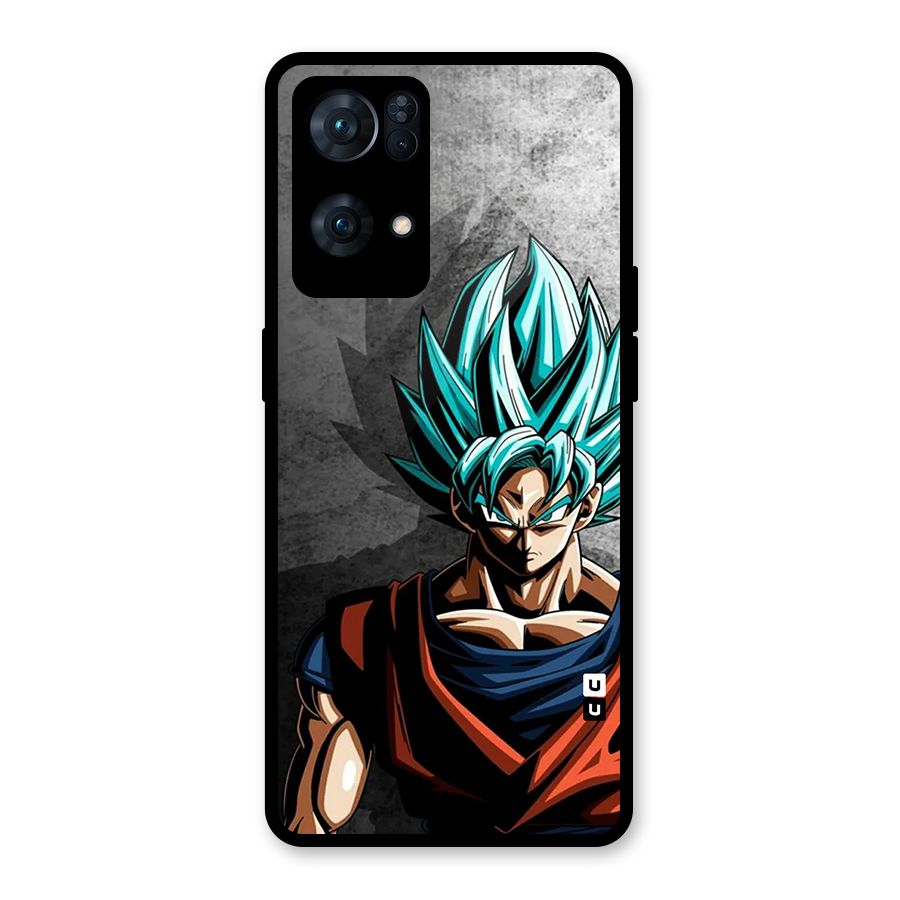 Super Saiyan Art Glass Back Case for Oppo Reno7 Pro 5G