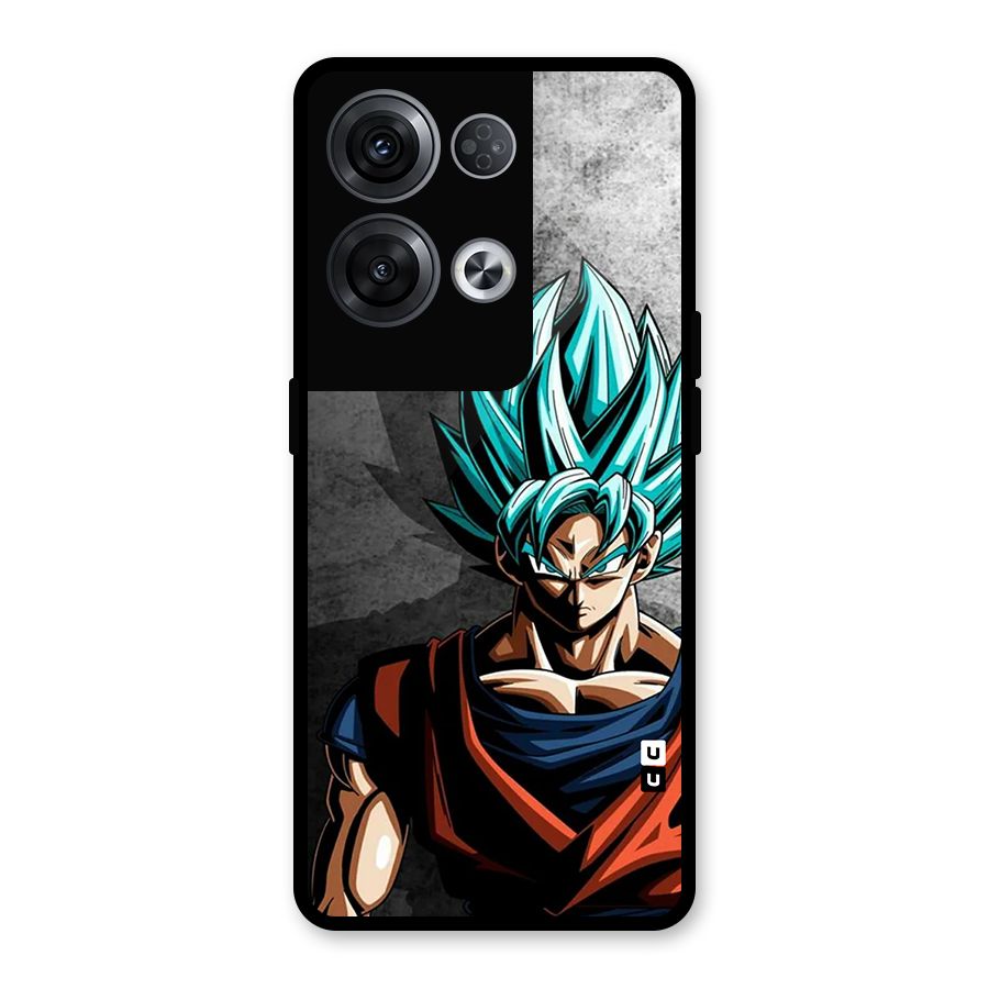 Super Saiyan Art Glass Back Case for Oppo Reno8 Pro 5G