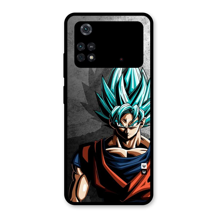 Super Saiyan Art Glass Back Case for Poco M4 Pro 4G