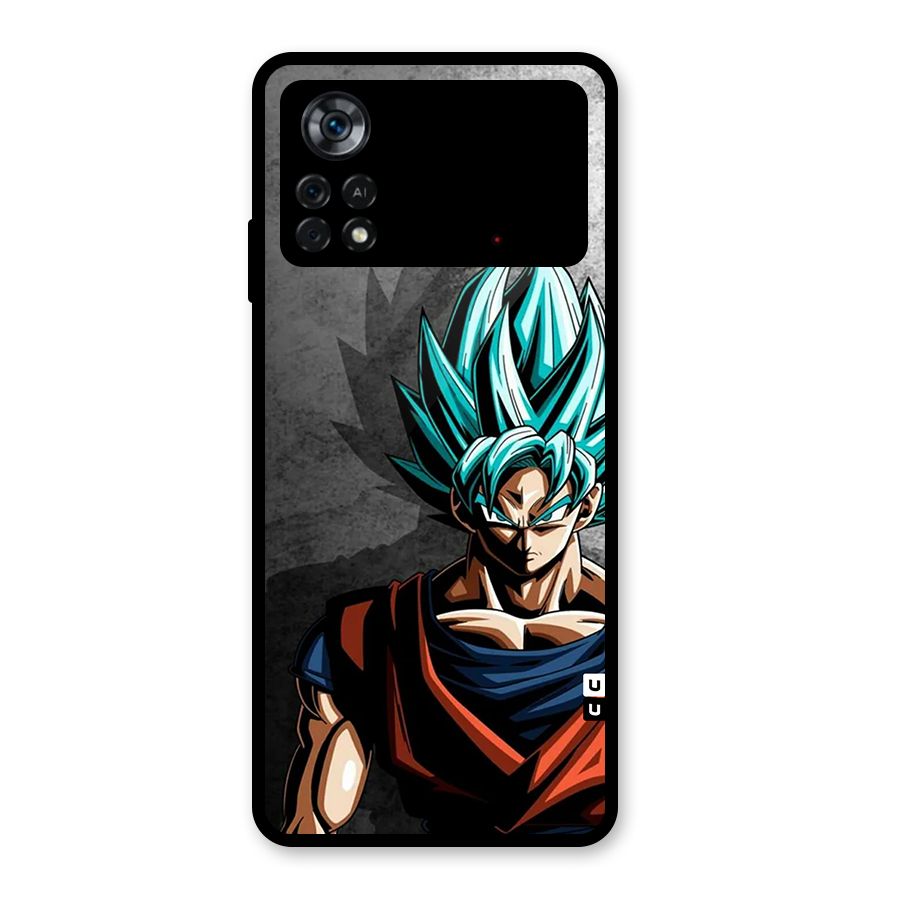 Super Saiyan Art Glass Back Case for Poco X4 Pro 5G
