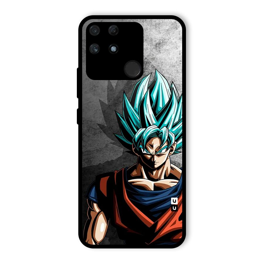Super Saiyan Art Glass Back Case for Realme Narzo 50A