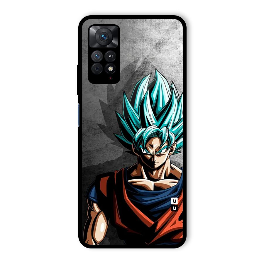 Super Saiyan Art Glass Back Case for Redmi Note 11 Pro