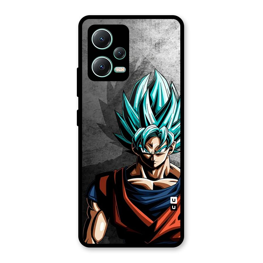 Super Saiyan Art Glass Back Case for Redmi Note 12 5G