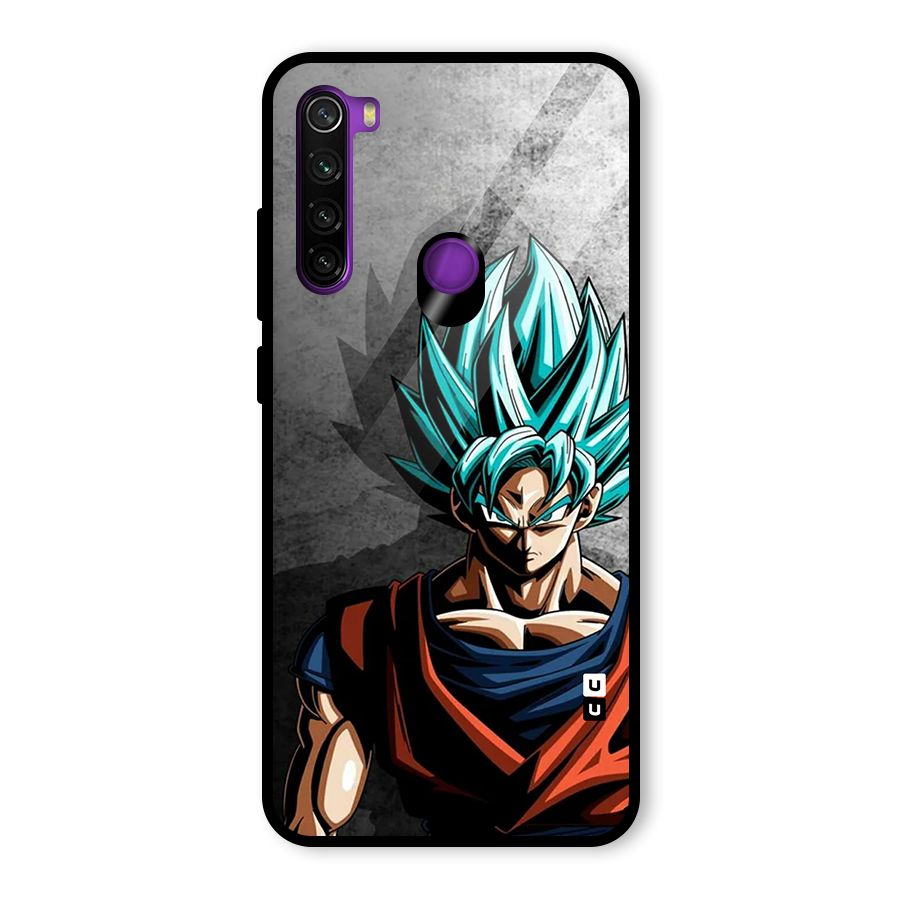 Super Saiyan Art Glass Back Case for Redmi Note 8