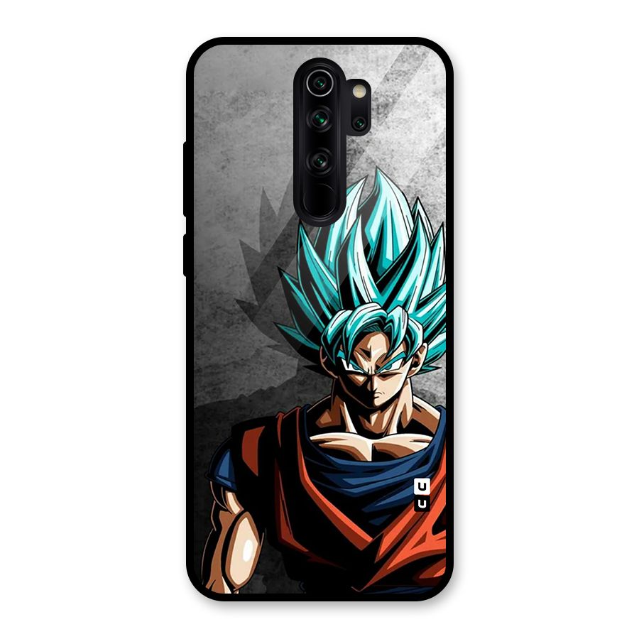 Super Saiyan Art Glass Back Case for Redmi Note 8 Pro