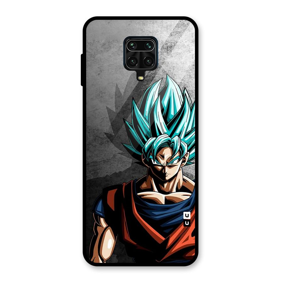Super Saiyan Art Glass Back Case for Redmi Note 9 Pro