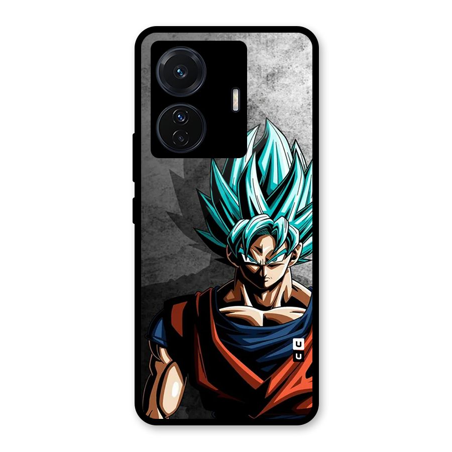 Super Saiyan Art Glass Back Case for Vivo T1 Pro
