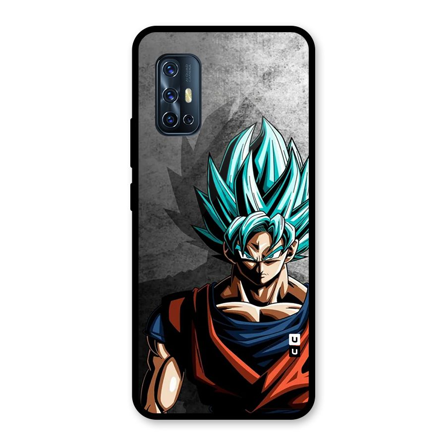 Super Saiyan Art Glass Back Case for Vivo V17
