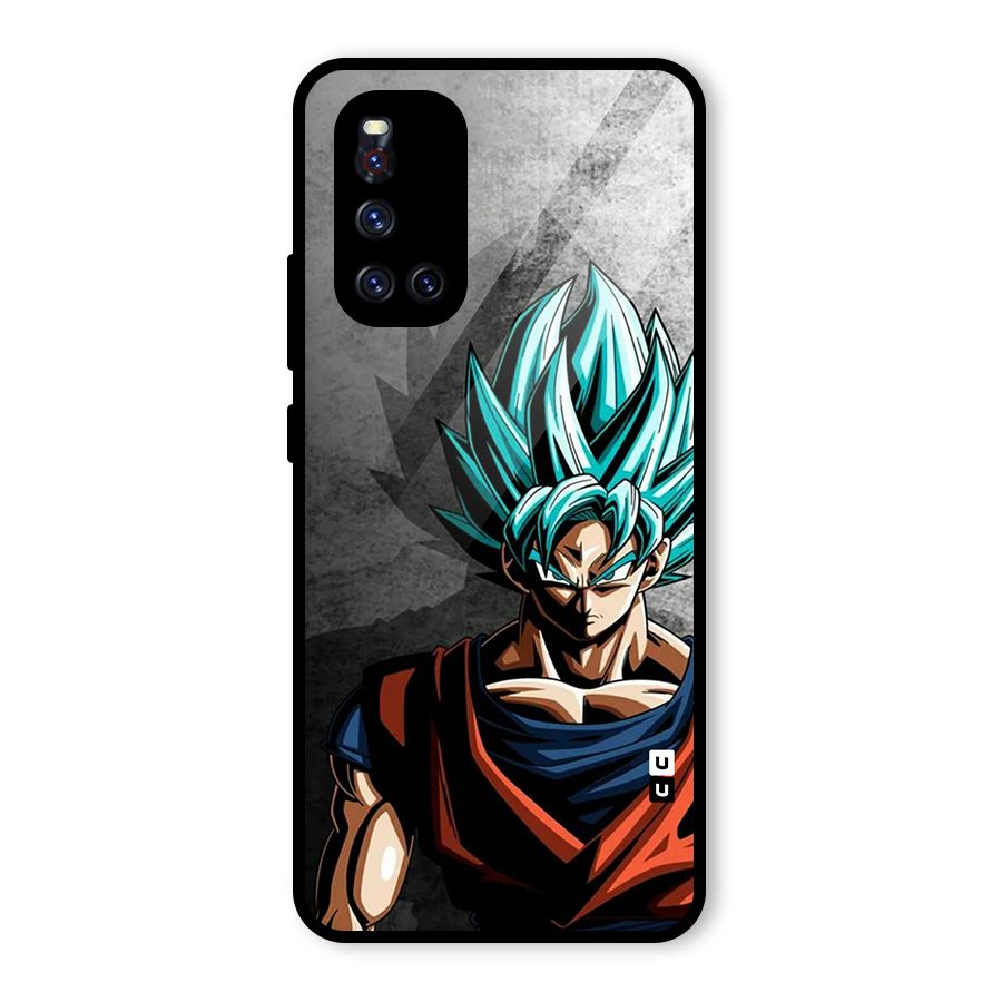 Super Saiyan Art Glass Back Case for Vivo V19