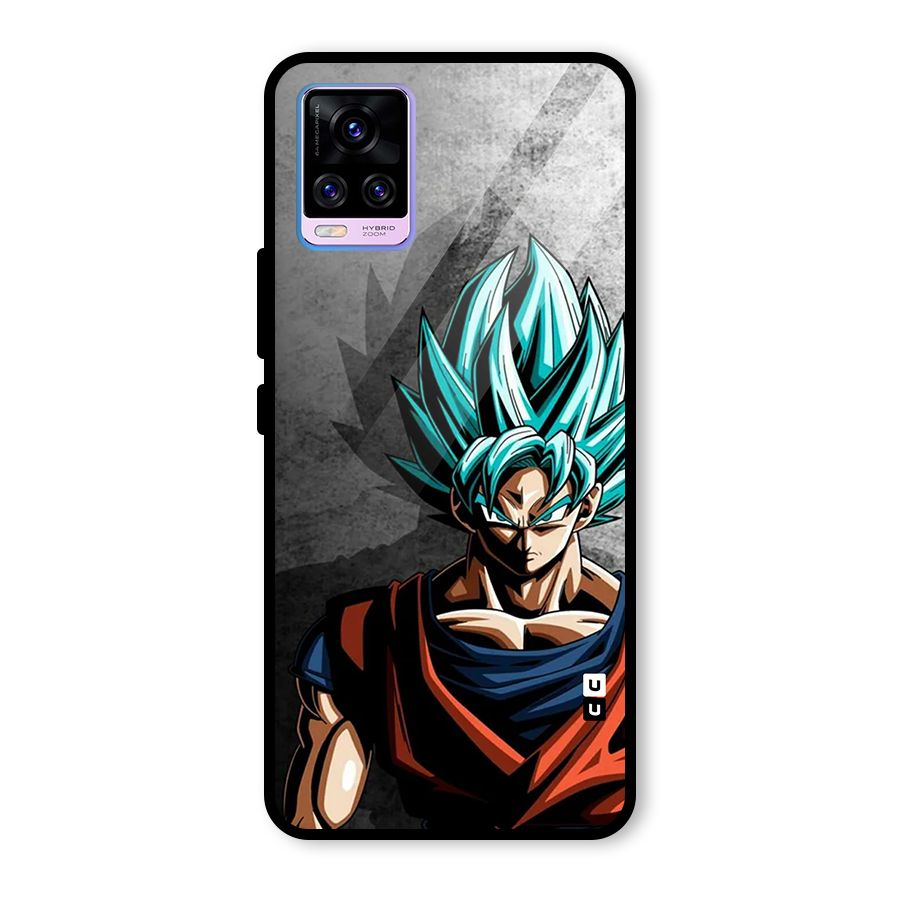 Super Saiyan Art Glass Back Case for Vivo V20 Pro