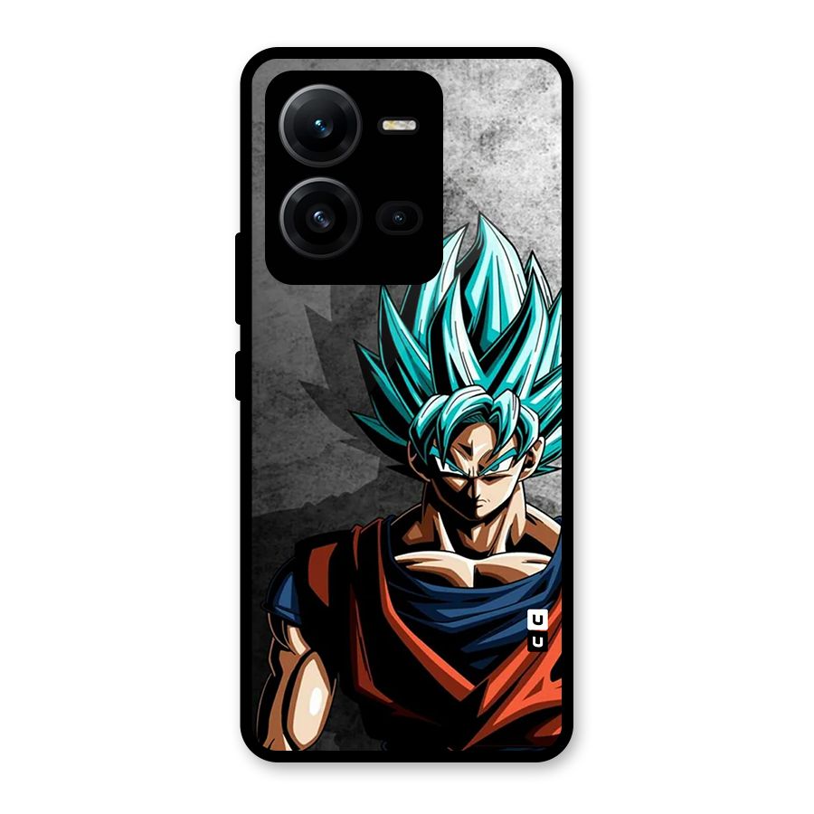 Super Saiyan Art Glass Back Case for Vivo V25