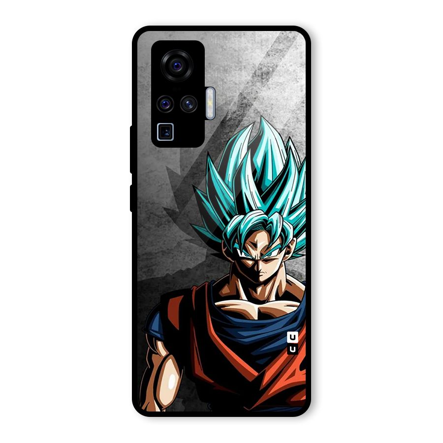 Super Saiyan Art Glass Back Case for Vivo X50 Pro