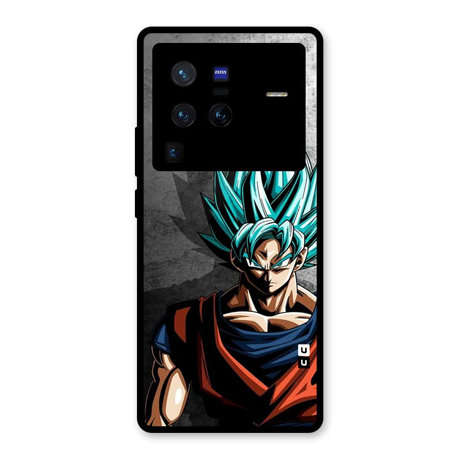 Super Saiyan Art Glass Back Case for Vivo X80 Pro