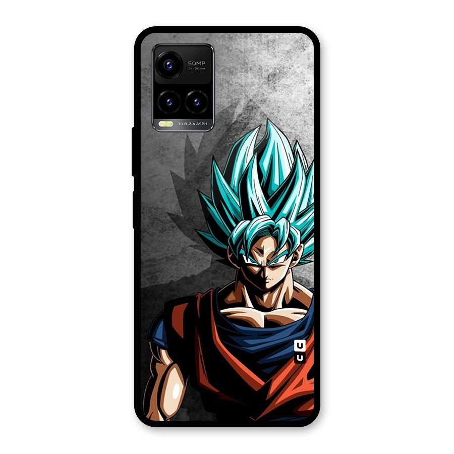 Super Saiyan Art Glass Back Case for Vivo Y21T
